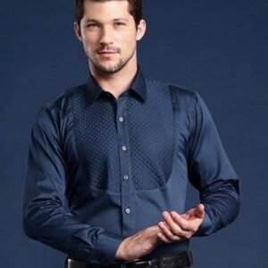 Men's Cotton Casual Shirt Blue
