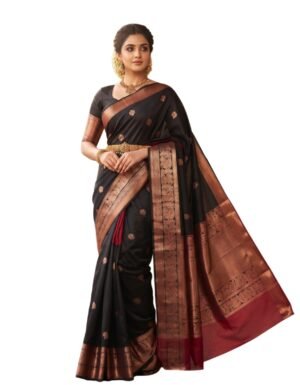 Maheswari Cotton Saree with Contrast BP