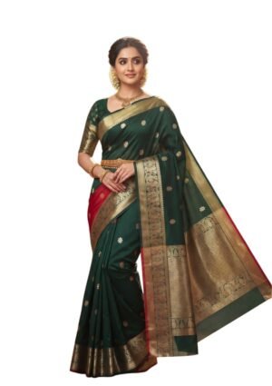 Maheswari Cotton Saree with Contrast BP
