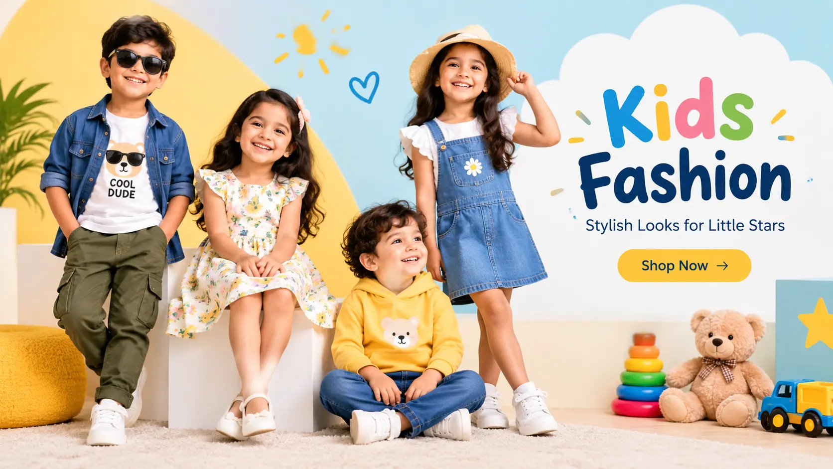 kids fashion new banner image